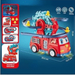 CARRO DE BOMBEROS CIRCUTO PATITOS MUSICAL